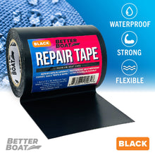 Heavy-Duty Waterproof Repair Tape for Boat Covers, Tents, Awnings & Air Mattresses, 30 ft x 3 in