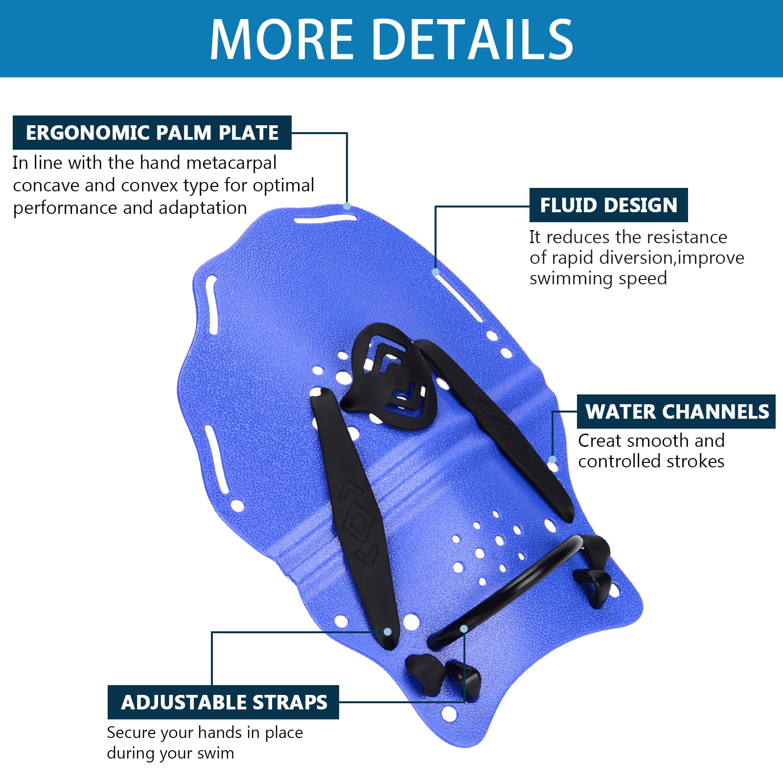 Swim Training Set with Aquatic Cuffs, Swim Belt & Hand Paddles