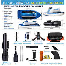 2-in-1 Electric Underwater Scooter & Inflatable Jet Ski 700W 11 km/h