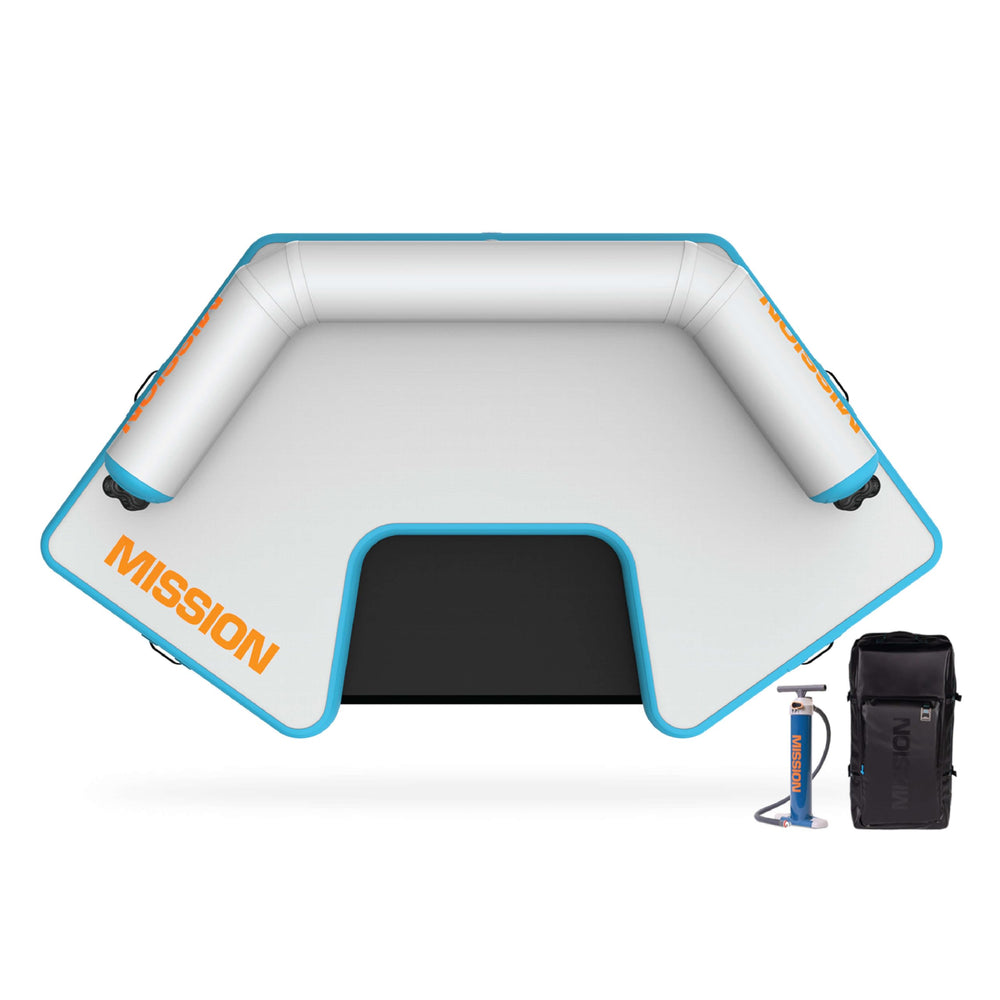 Lightweight Inflatable Floating Mat for 4–6 People, 1450 lb Capacity