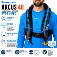 Adult Automatic Inflatable PFD Life Jacket with Manual Ripcord