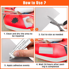 Inflatable Boat Repair Kit with PVC & TPU Patches, Repair Tape, Glue and Maintenance Tools