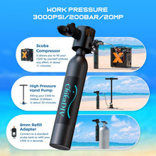 0.5L Mini Scuba Tank Kit for Snorkeling & Emergency Diving