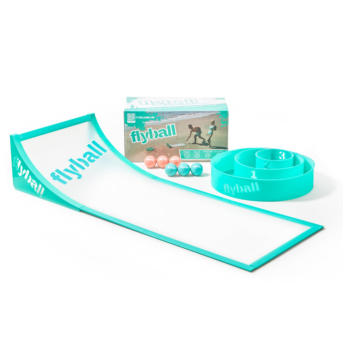 Flyball Outdoor Beach & Yard Game for Kids, Teens and Adults