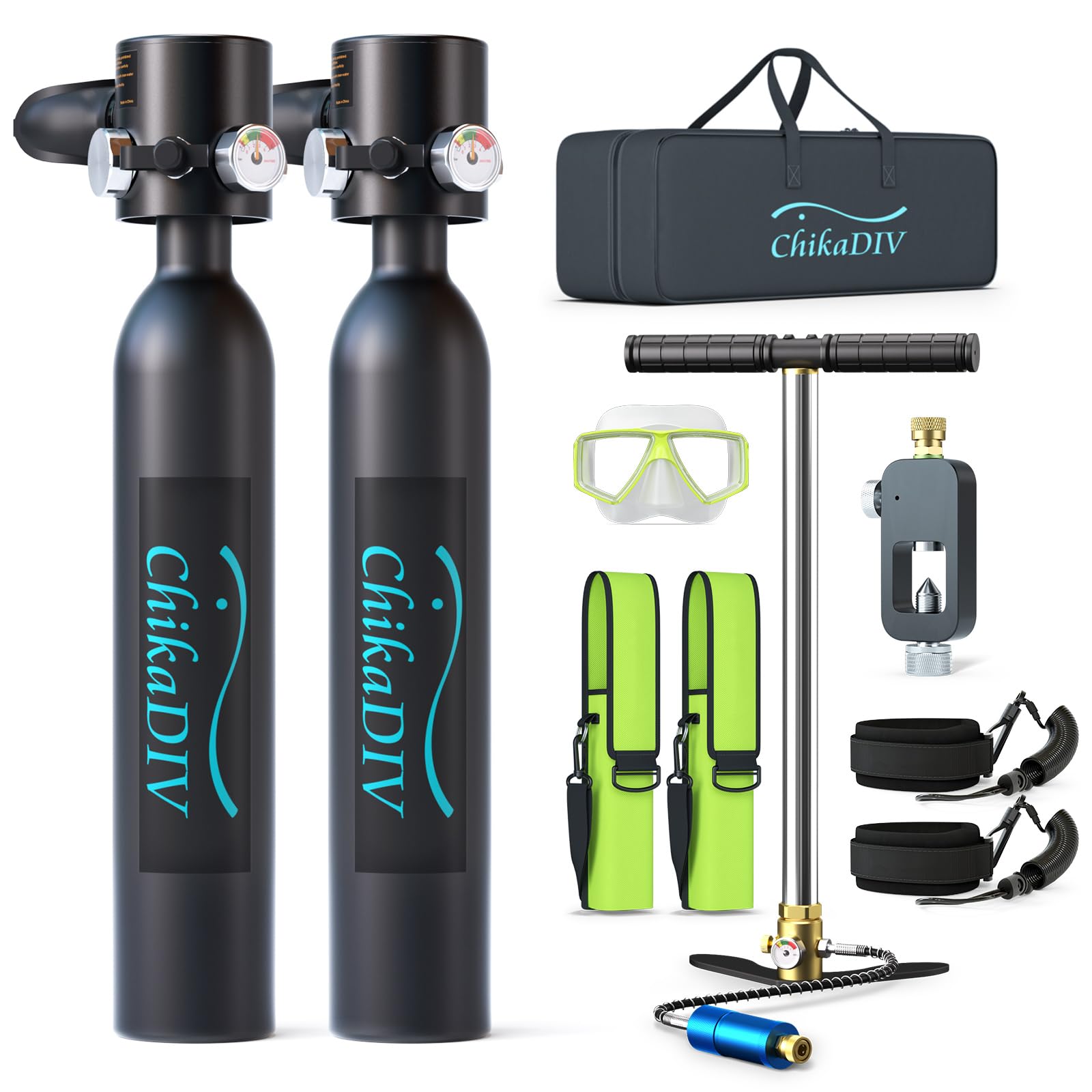 0.5L Mini Scuba Tank Kit for Snorkeling & Emergency Diving