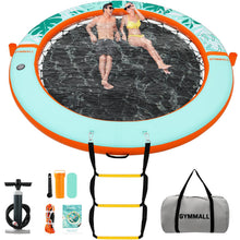 8 FT Inflatable Water Hammock Floating Dock with Mesh & Ladder