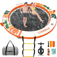 8 FT Inflatable Water Hammock Floating Dock with Mesh & Ladder