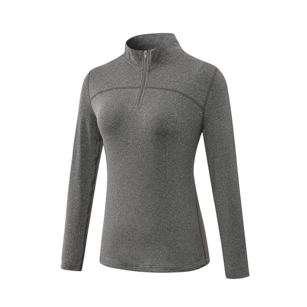 Women's Thermal Fleece Quarter Zip Long Sleeve Running & Golf Shirt