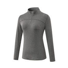 Women's Thermal Fleece Quarter Zip Long Sleeve Running & Golf Shirt