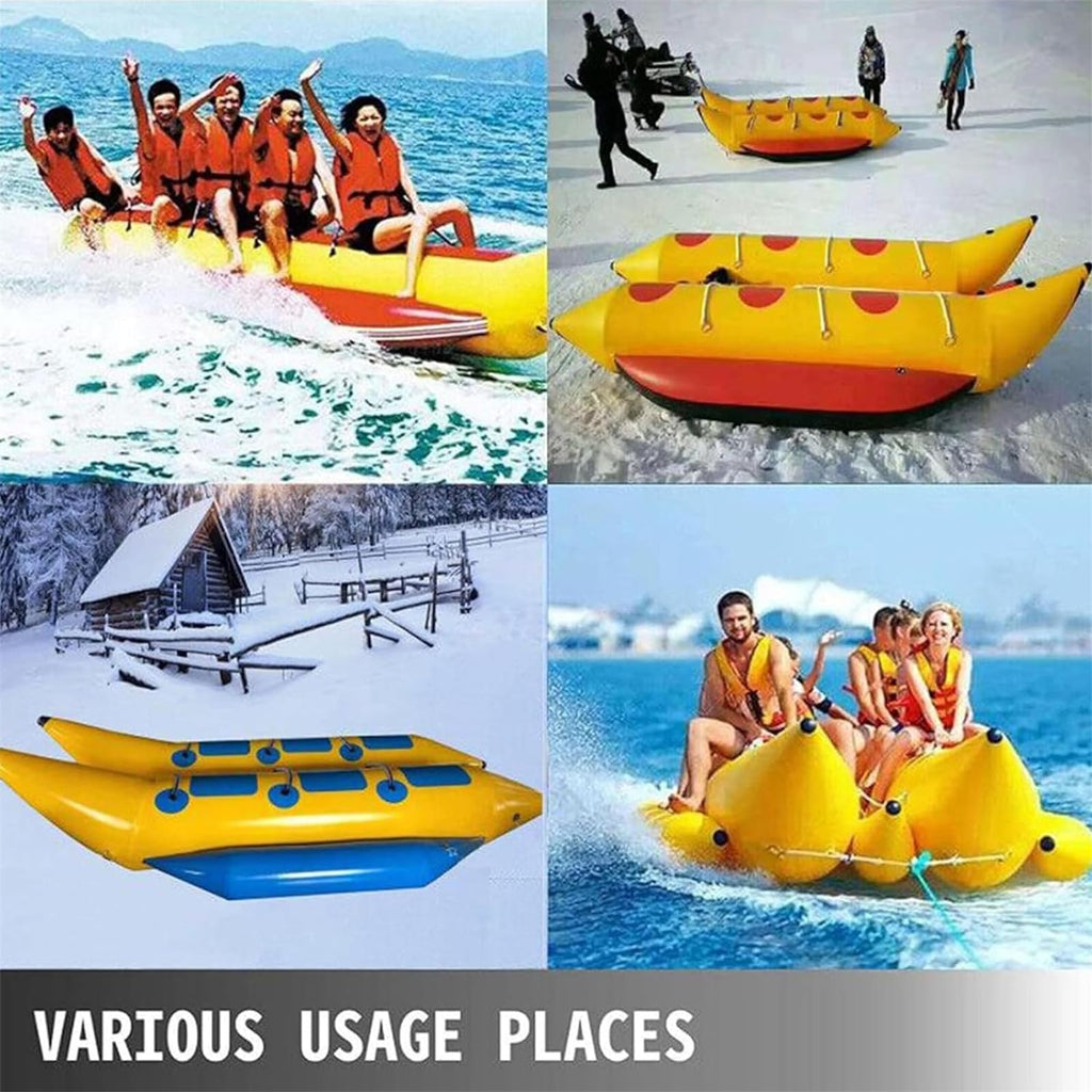Inflatable Banana Boat Towable Water Tube for Multiple Riders