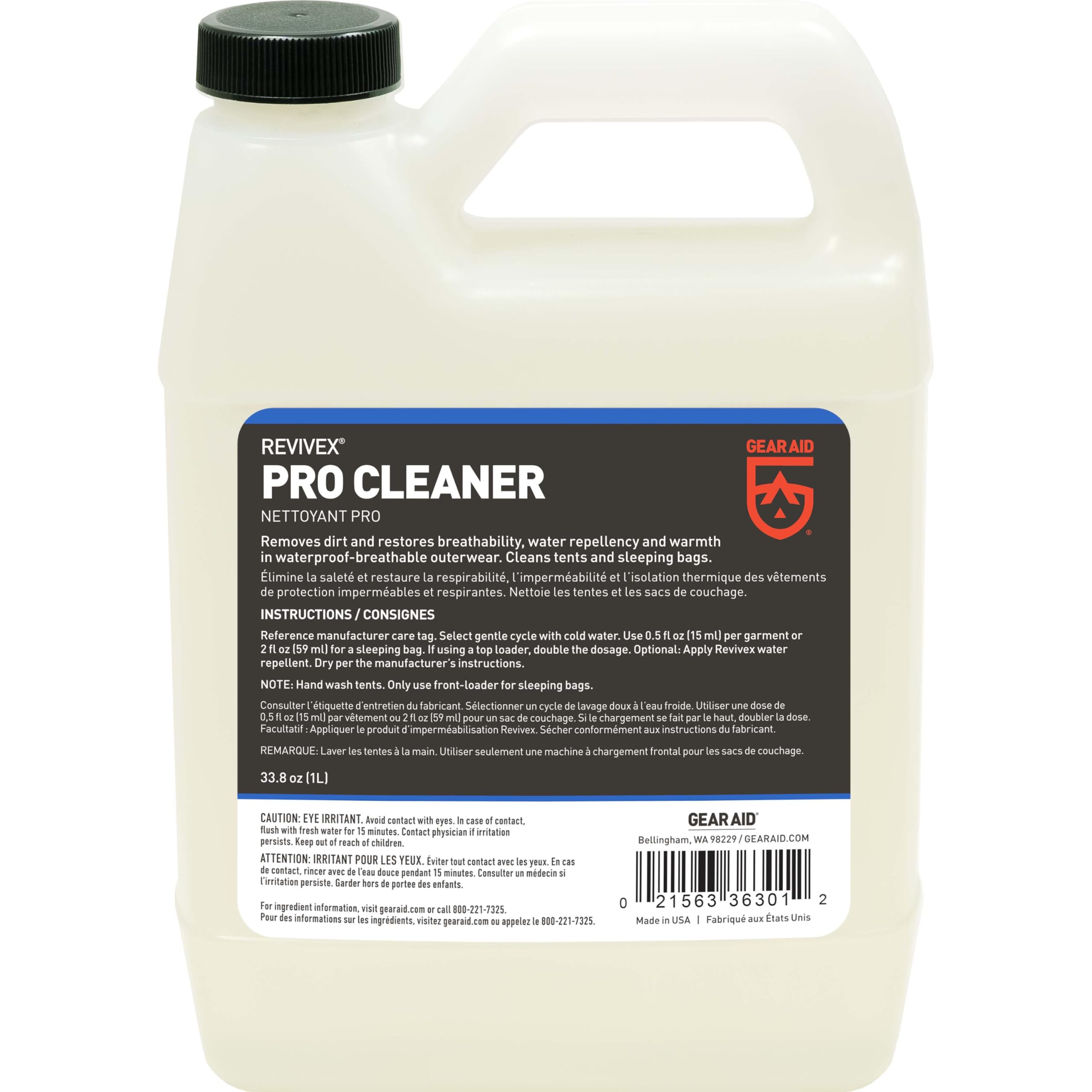 Technical Fabric Cleaner for Waterproof Outdoor Gear, Jackets, Tents & Sleeping Bags