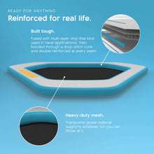 Inflatable Floating Dock with Mesh Splash Zone, 550 lb Capacity