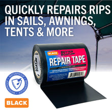 Heavy-Duty Waterproof Repair Tape for Boat Covers, Tents, Awnings & Air Mattresses, 30 ft x 3 in