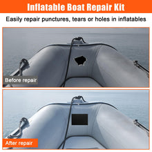 Inflatable Boat Repair Kit with PVC & TPU Patches, Repair Tape, Glue and Maintenance Tools