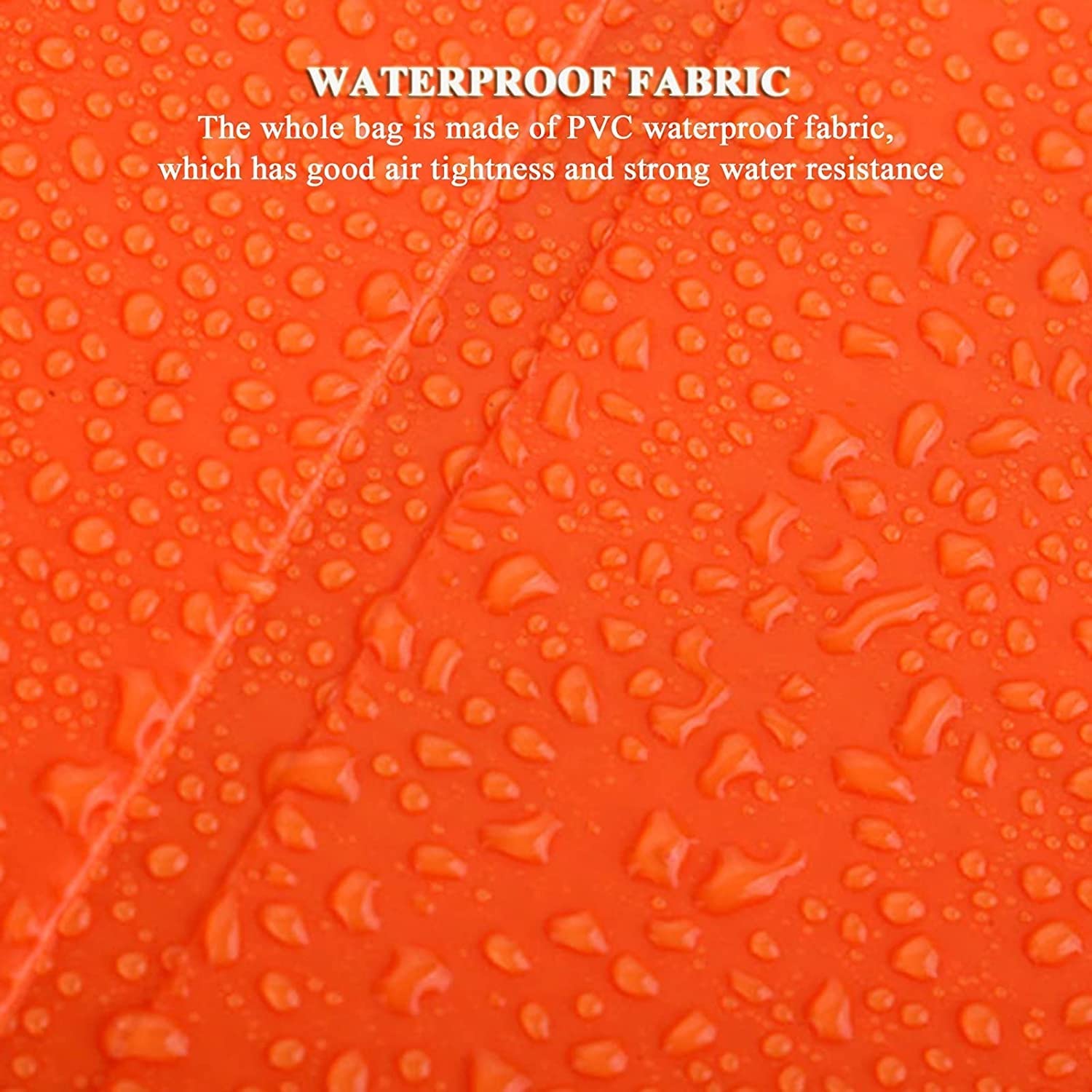 20L Waterproof Roll Top Dry Bag Backpack with Zippered Pocket