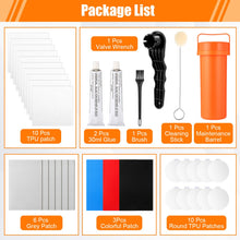 Inflatable Paddle Board Repair Kit with TPU & PVC Patches, Glue, Valve Wrench and Applicator
