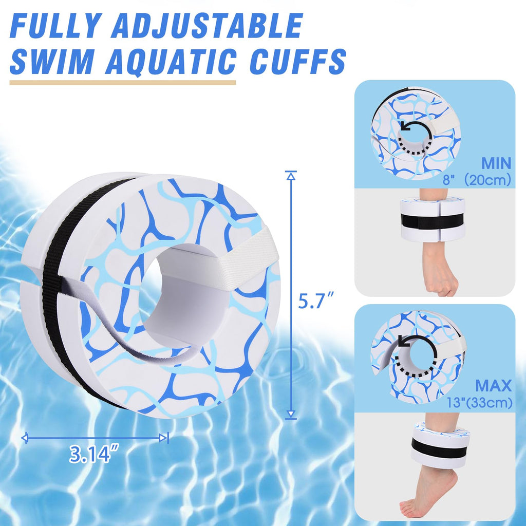 Swim Training Set with Aquatic Cuffs, Swim Belt & Hand Paddles