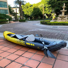 Inflatable Kayak with Aluminum Oars, Air Pump & Seat