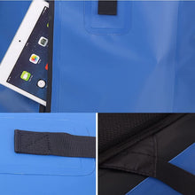 40L Waterproof Roll Top Dry Bag Backpack with Zippered Pocket