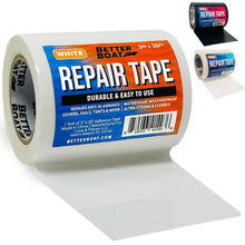 Heavy-Duty Waterproof Repair Tape for Boat Covers, Tents, Awnings & Air Mattresses, 30 ft x 3 in