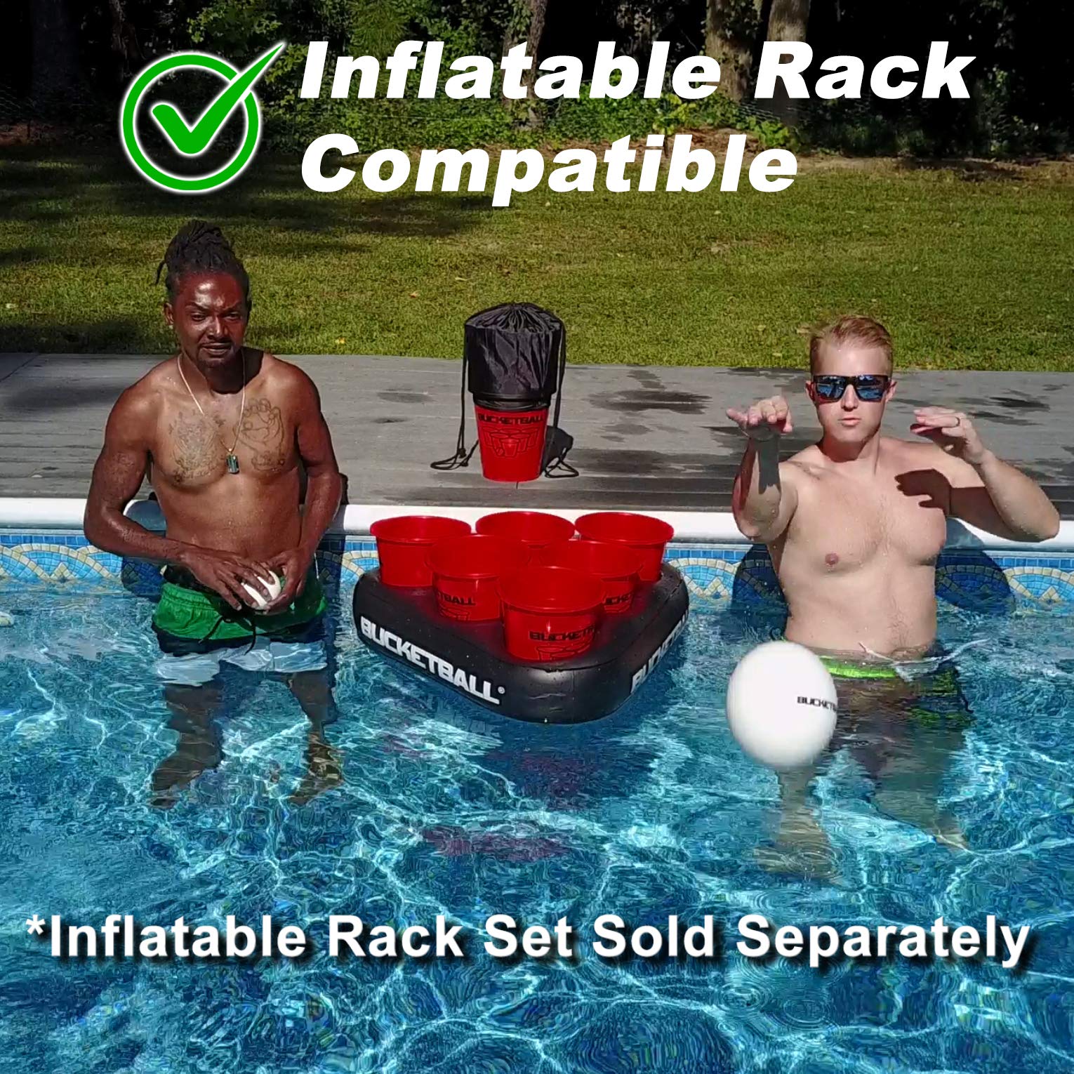 Portable Bucket Toss Game Set for Beach, Pool, Lawn & Camping