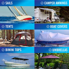 Heavy-Duty Waterproof Repair Tape for Boat Covers, Tents, Awnings & Air Mattresses, 30 ft x 3 in