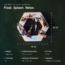 Inflatable Floating Water Mat for Lake & Boat Lounging