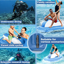 2-in-1 Electric Inflatable Jet Boat with Underwater Scooter, 500W Thruster