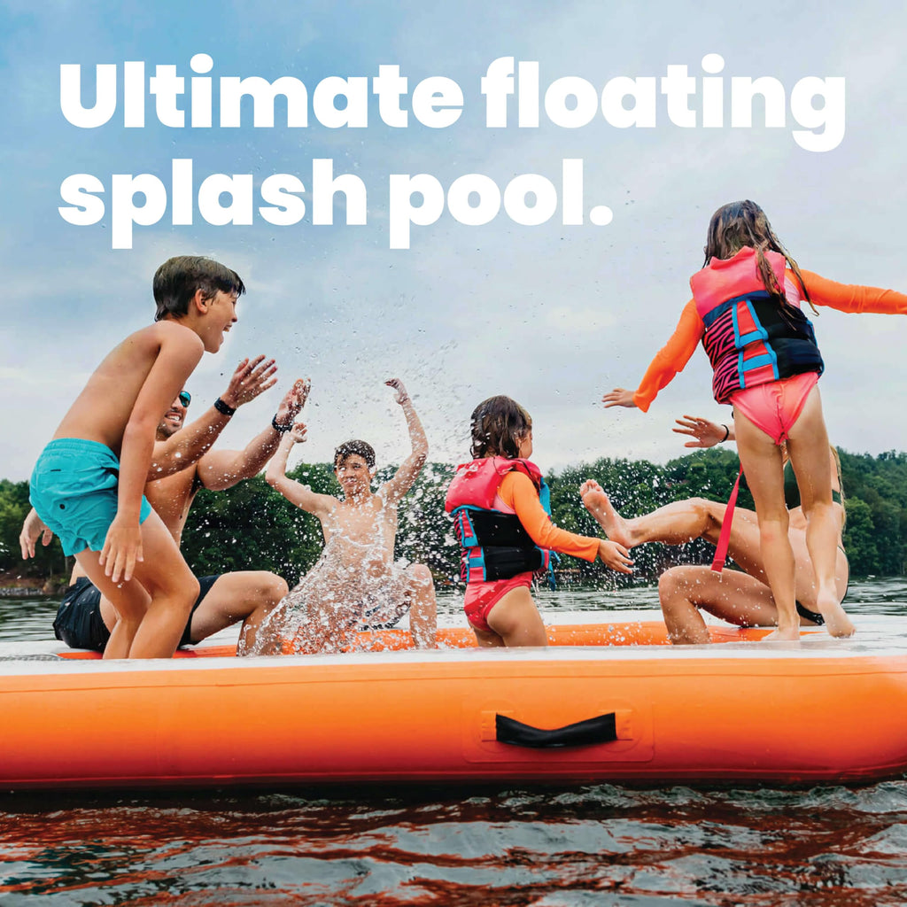 Inflatable Floating Water Mat for Lake & Boat Lounging