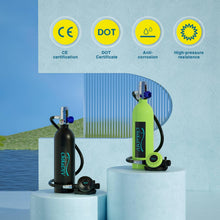 1L Portable Mini Scuba Tank Kit with Hand Pump for Diving
