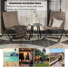 3-Piece Folding Outdoor Chairs & Table Set for Patio and Garden