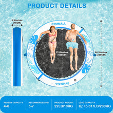 8 FT Inflatable Water Hammock Floating Dock with Mesh & Ladder