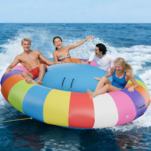 6-Person Inflatable Towable Water Tube with Electric Pump