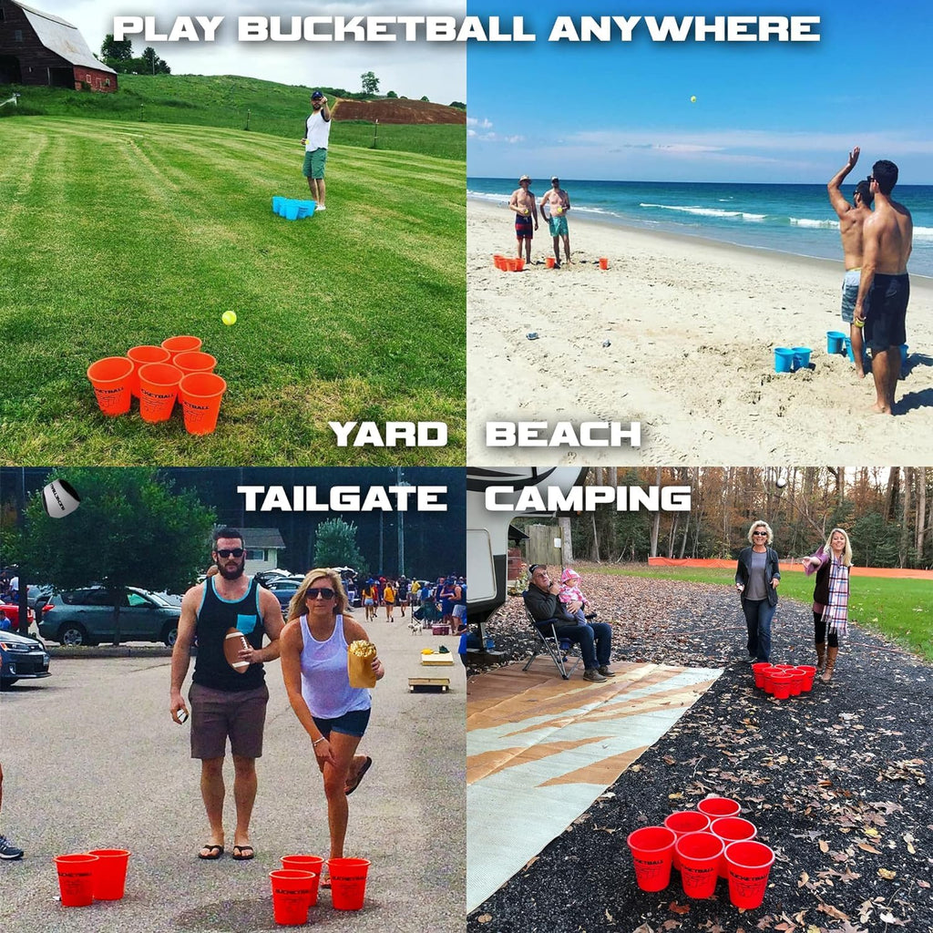 Portable Bucket Toss Game Set for Beach, Pool, Lawn & Camping