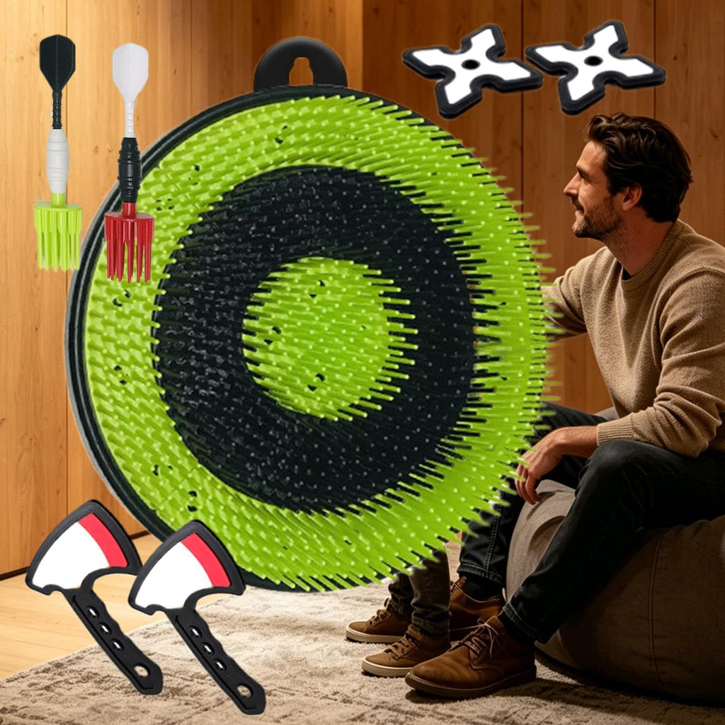Outdoor Axe Throwing Target Game for Lawn, Yard, Camping & Beach