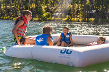Inflatable Floating Pool Lounger with Backrest for Lakes & Pools