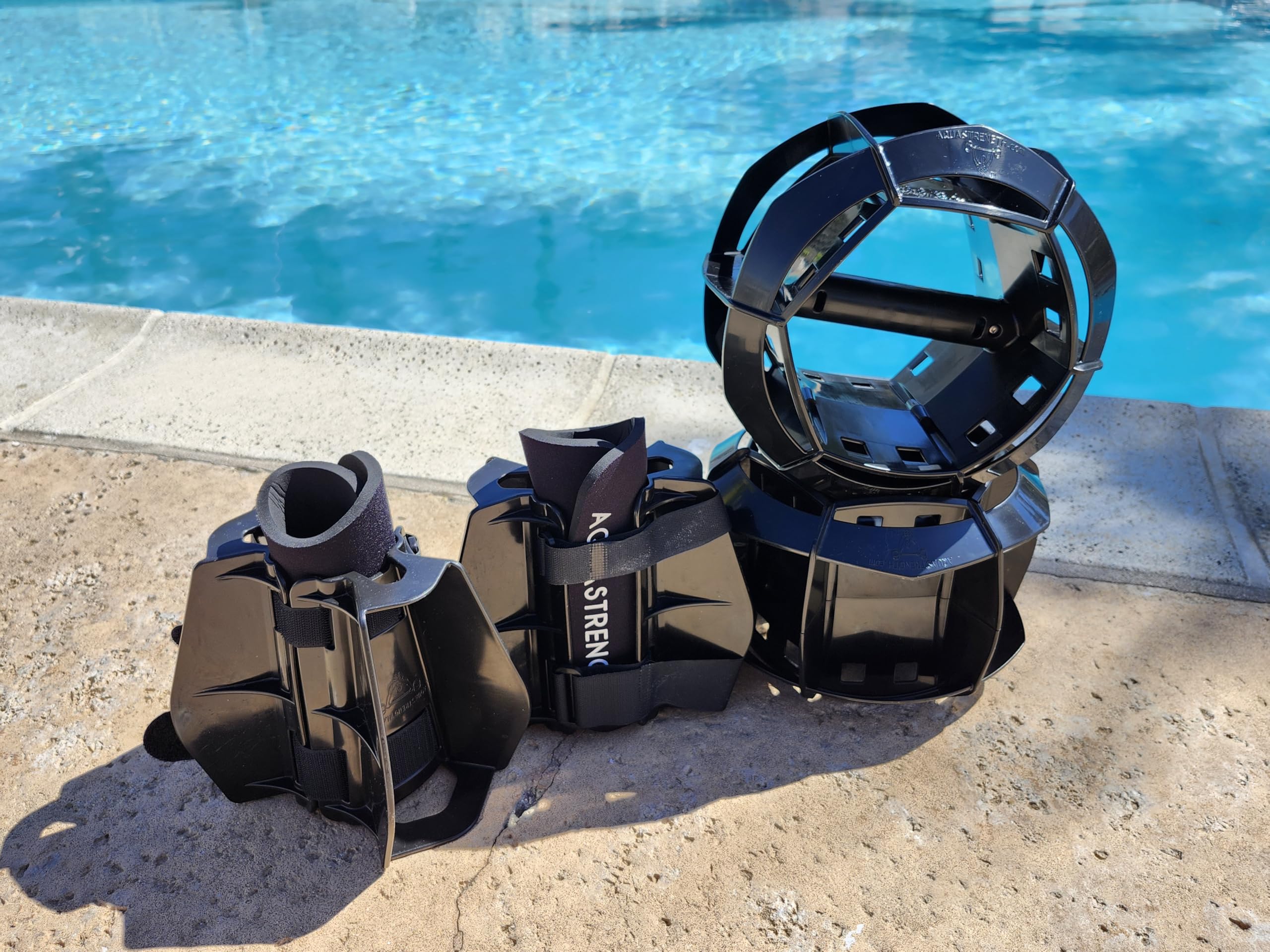 Aquatic Resistance Training Equipment Set for Full Body Pool Workouts