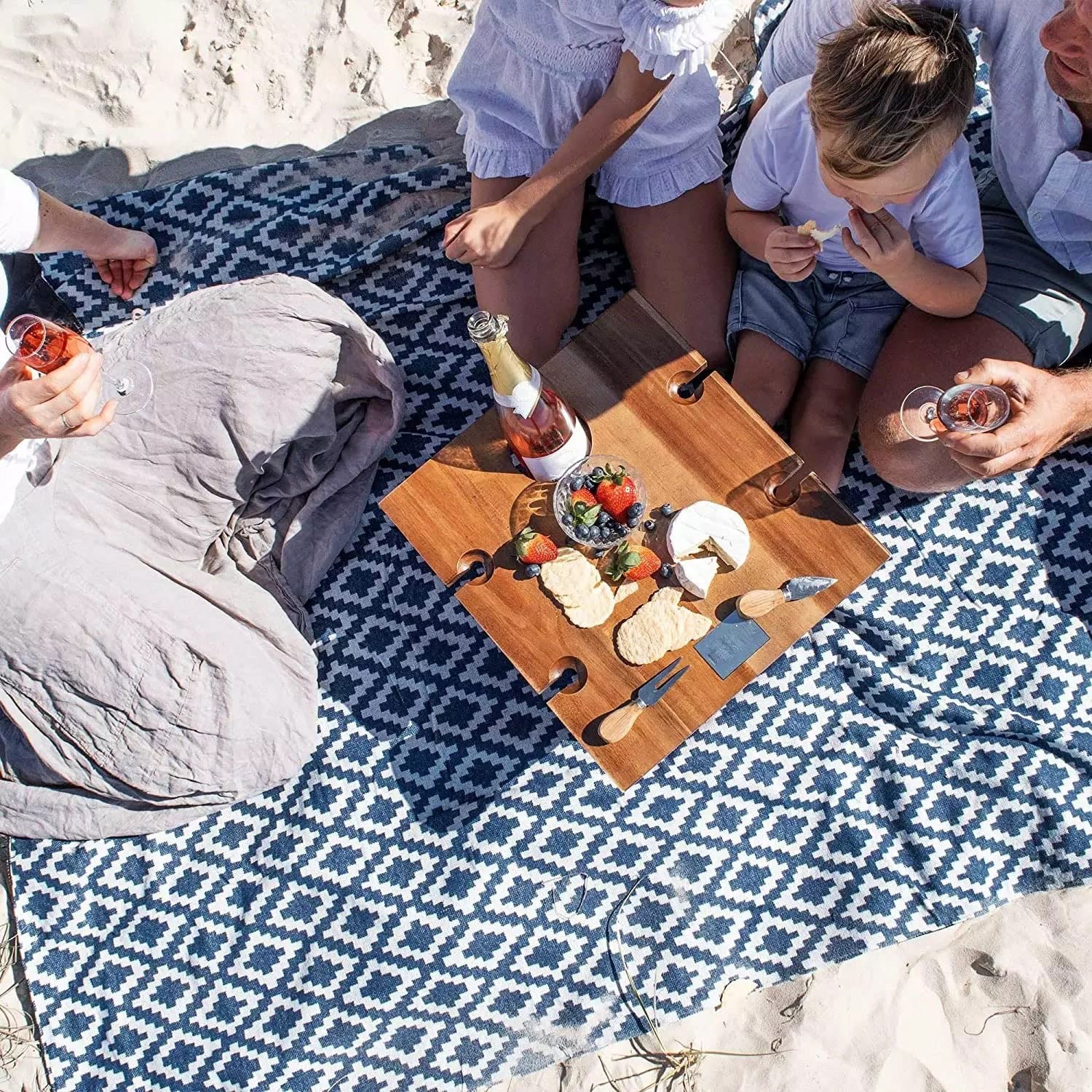 Waterproof Foldable Picnic Blanket for Camping, Beach & Travel